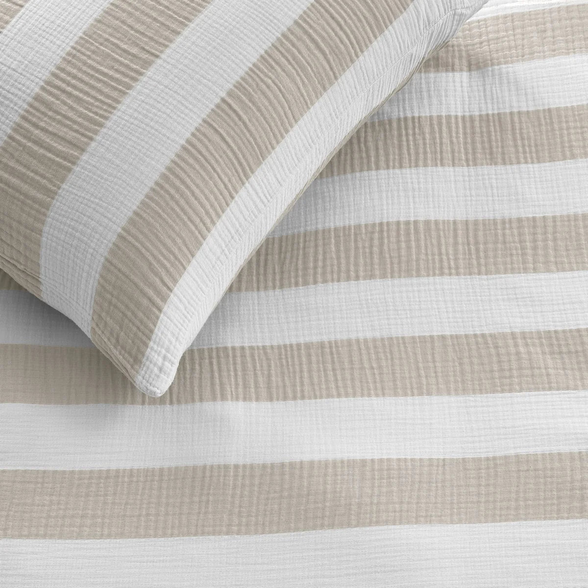 STRIPE NATURAL DUVET COVER