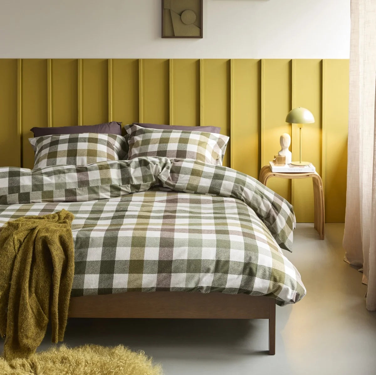 FREYA CHECK DUVET COVER