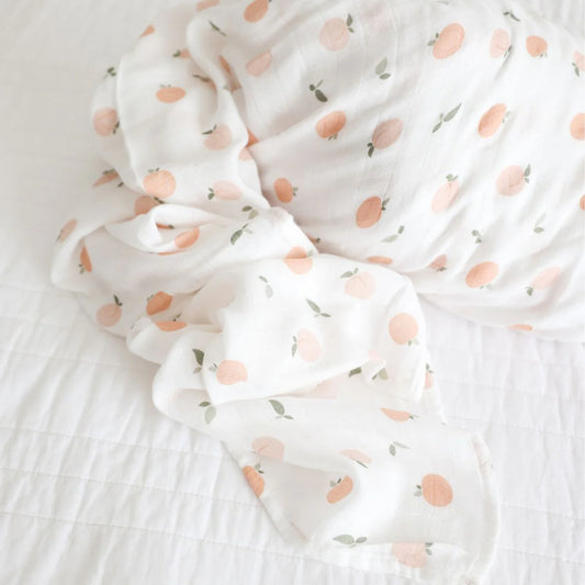 Peaches - Muslin Swaddle