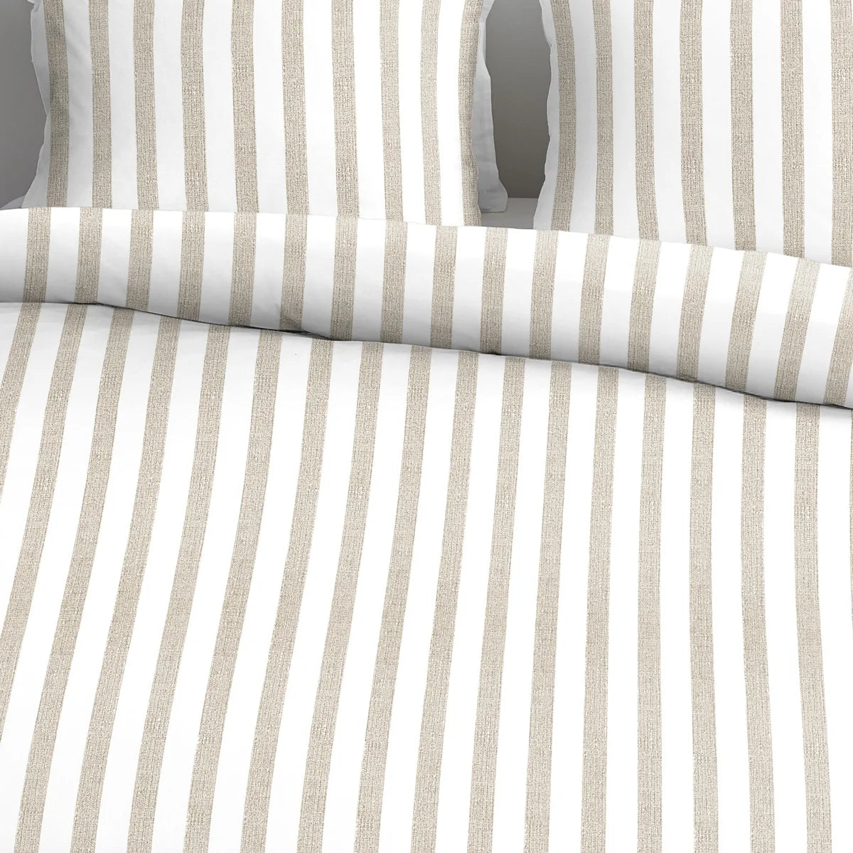 ALLY SAND STRIPE DUVET COVER
