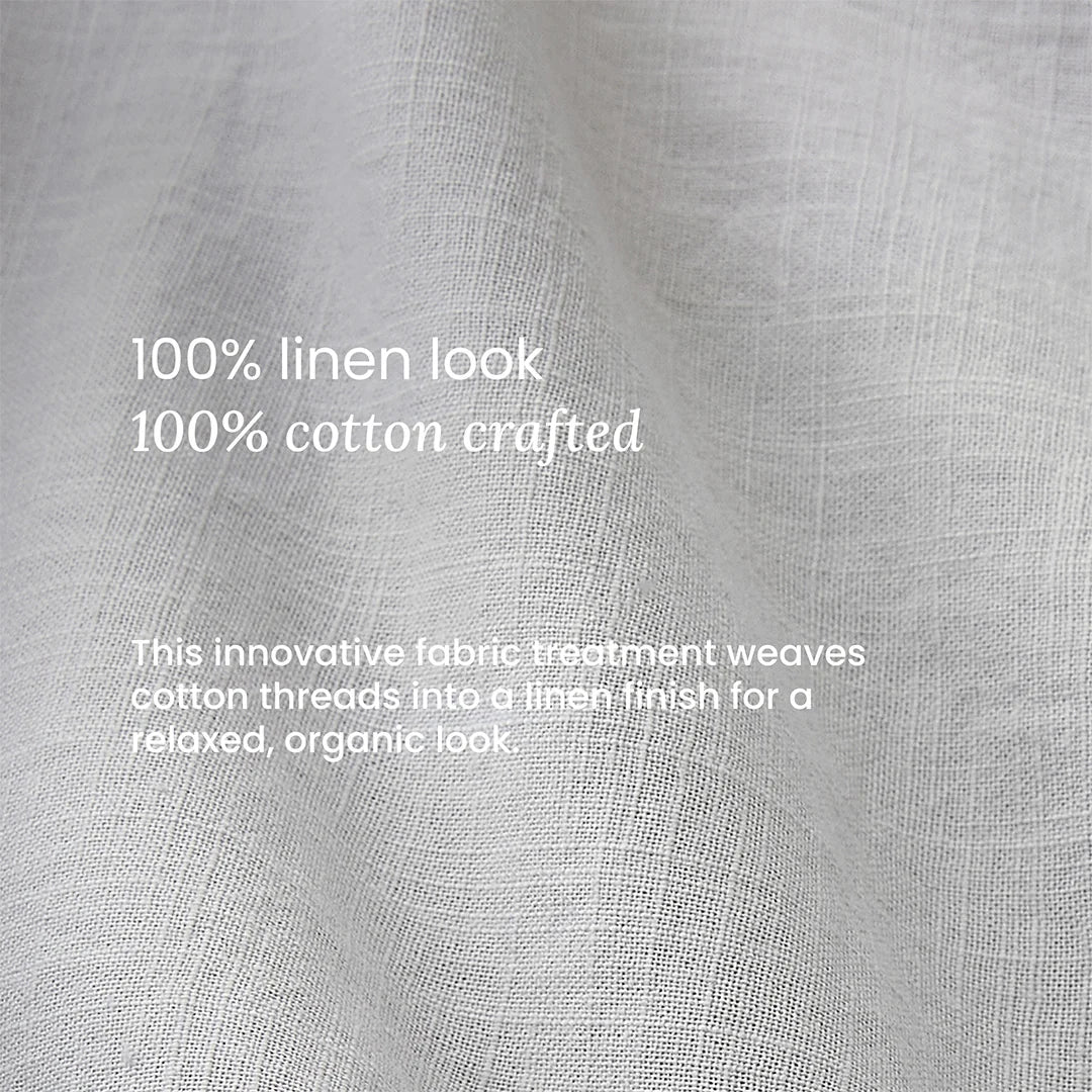 Hush Cloud Relaxed Weave Sheet Set - Fog