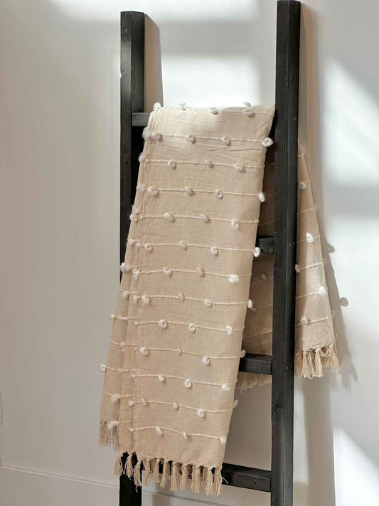 Handmade Pom-Pom Throw