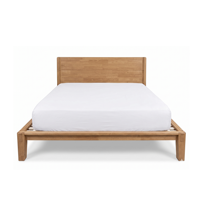Luna Wood Tool-Free Queen Bed - Natural