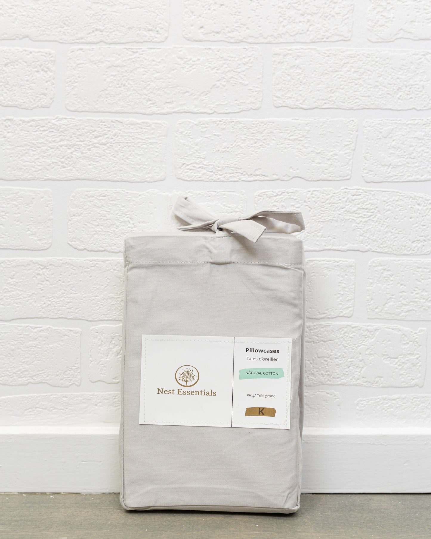 Pillowcases 500TC Cotton – Silver