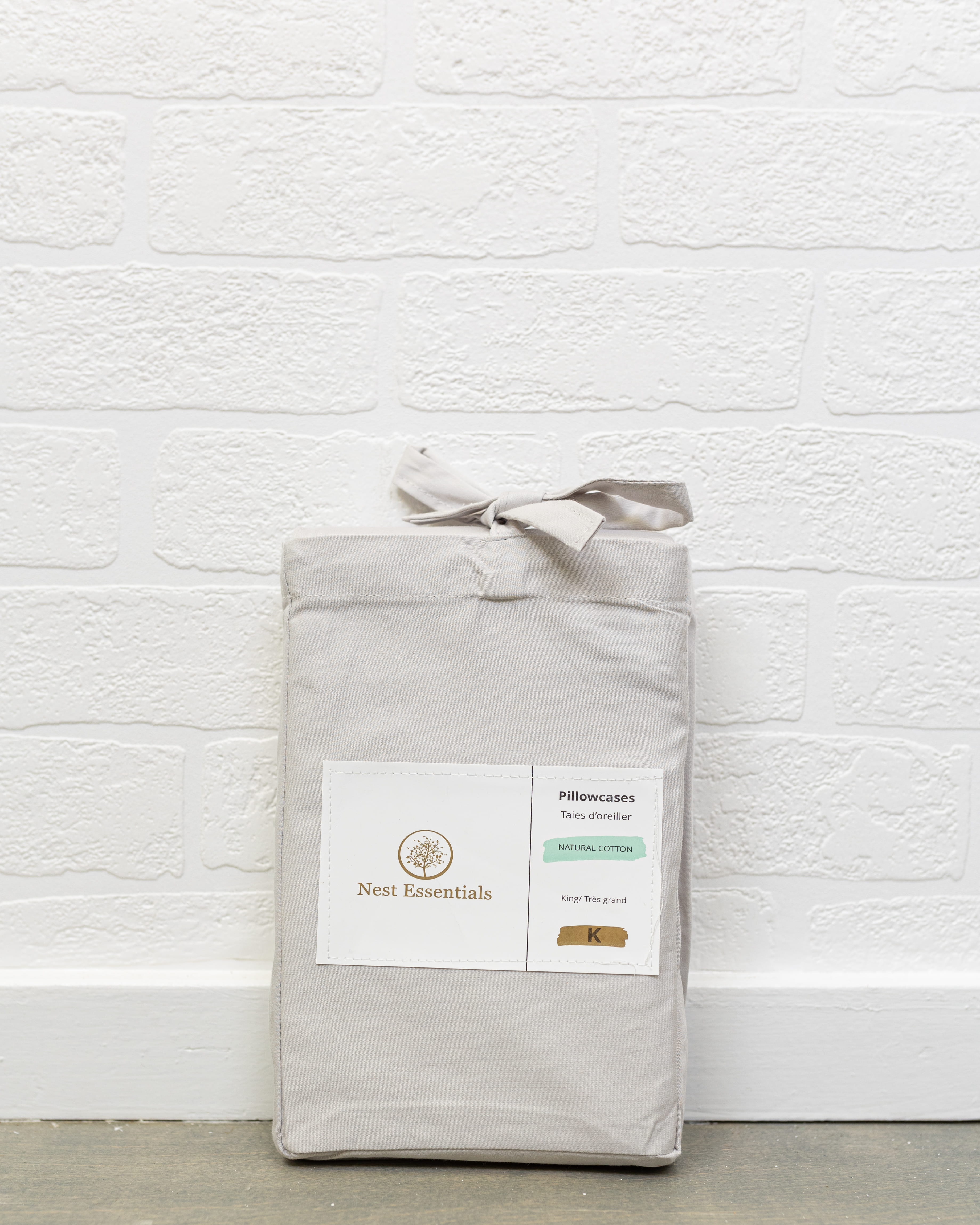 Pillowcases 500TC Cotton – Silver