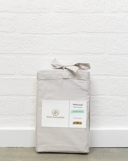 Pillowcases 500TC Cotton – Silver