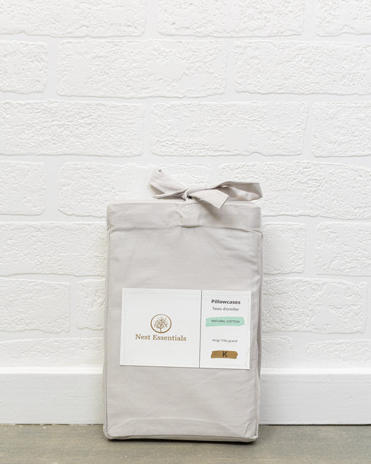 Pillowcases 500TC Cotton – Silver