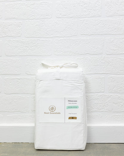 Pillowcases 500TC Cotton – White