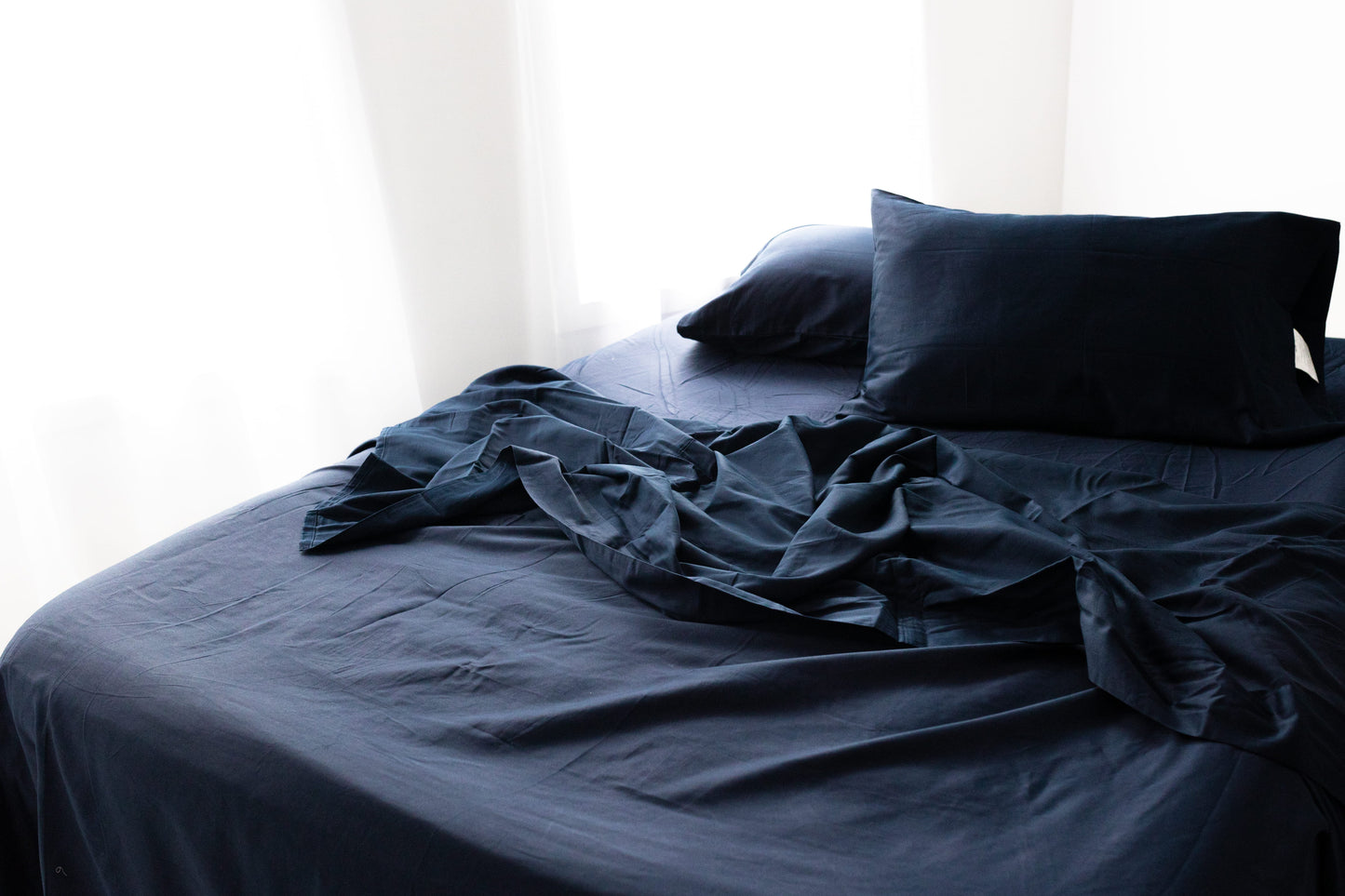 Fitted Sheet 300TC Cotton – Navy