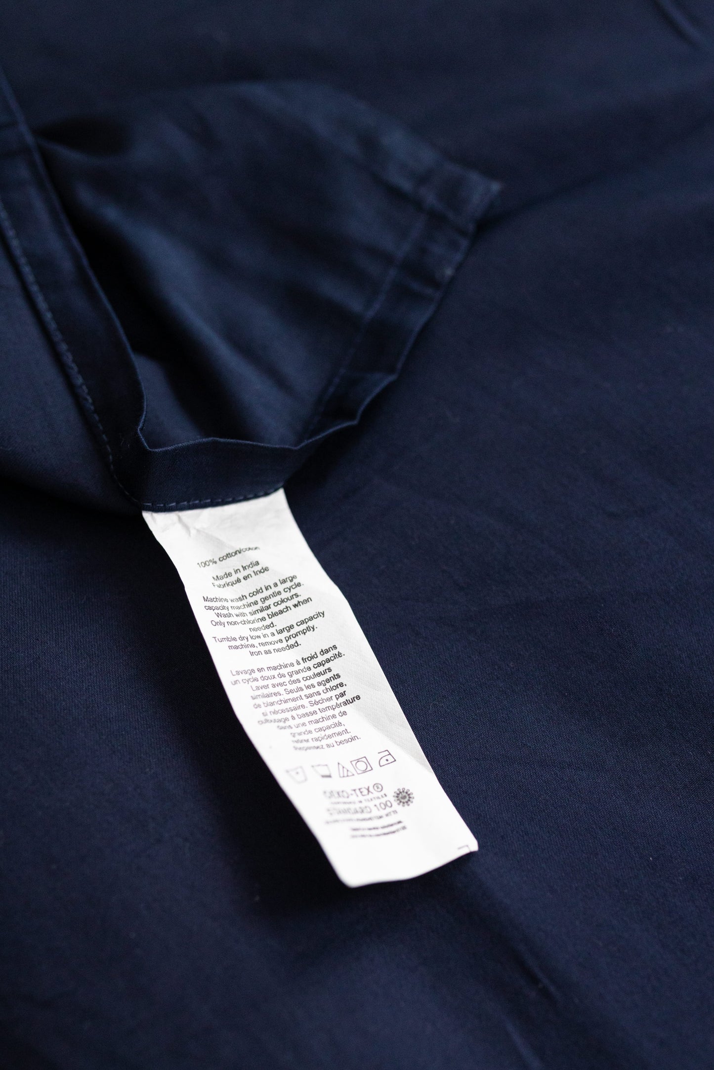 Fitted Sheet 300TC Cotton – Navy