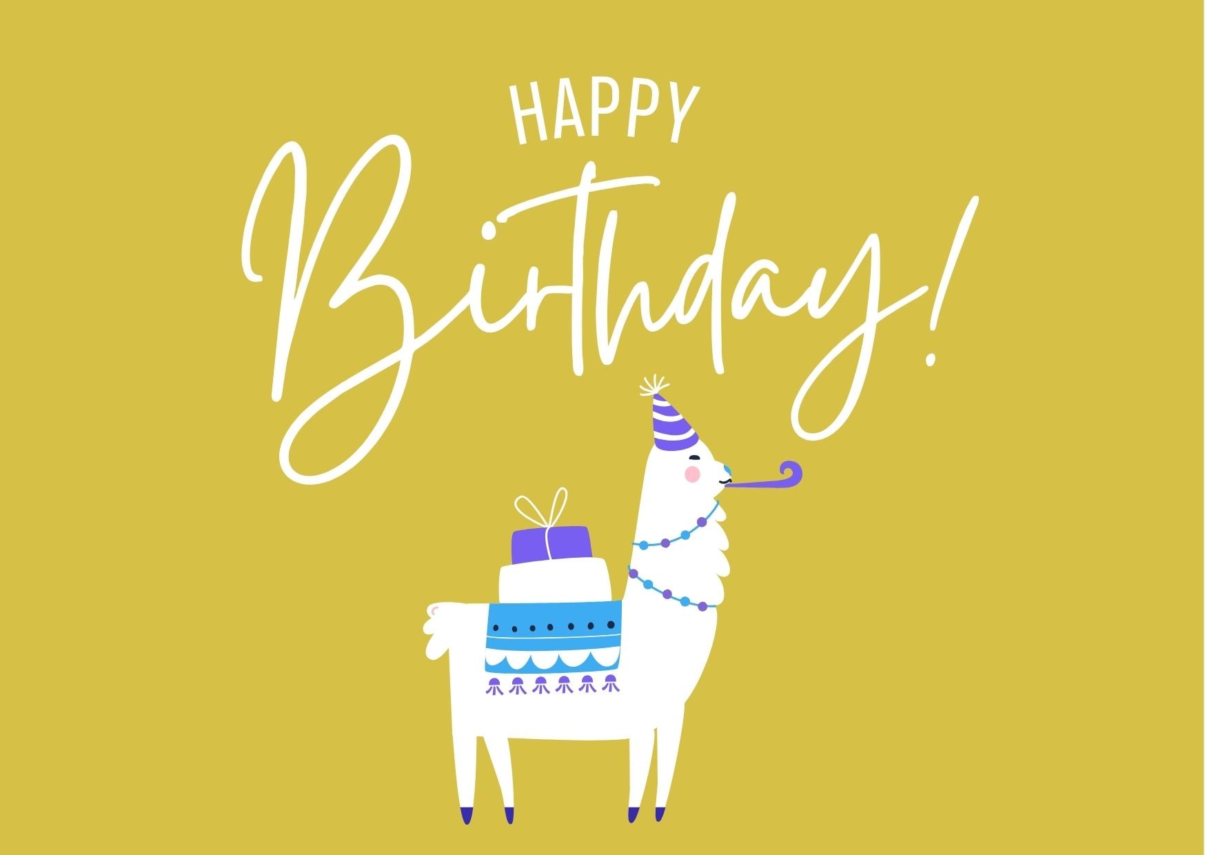 Birthday Gift Card (Llama)