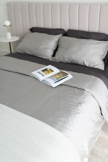 Bamboo Duvet Cover Set - Charcoal