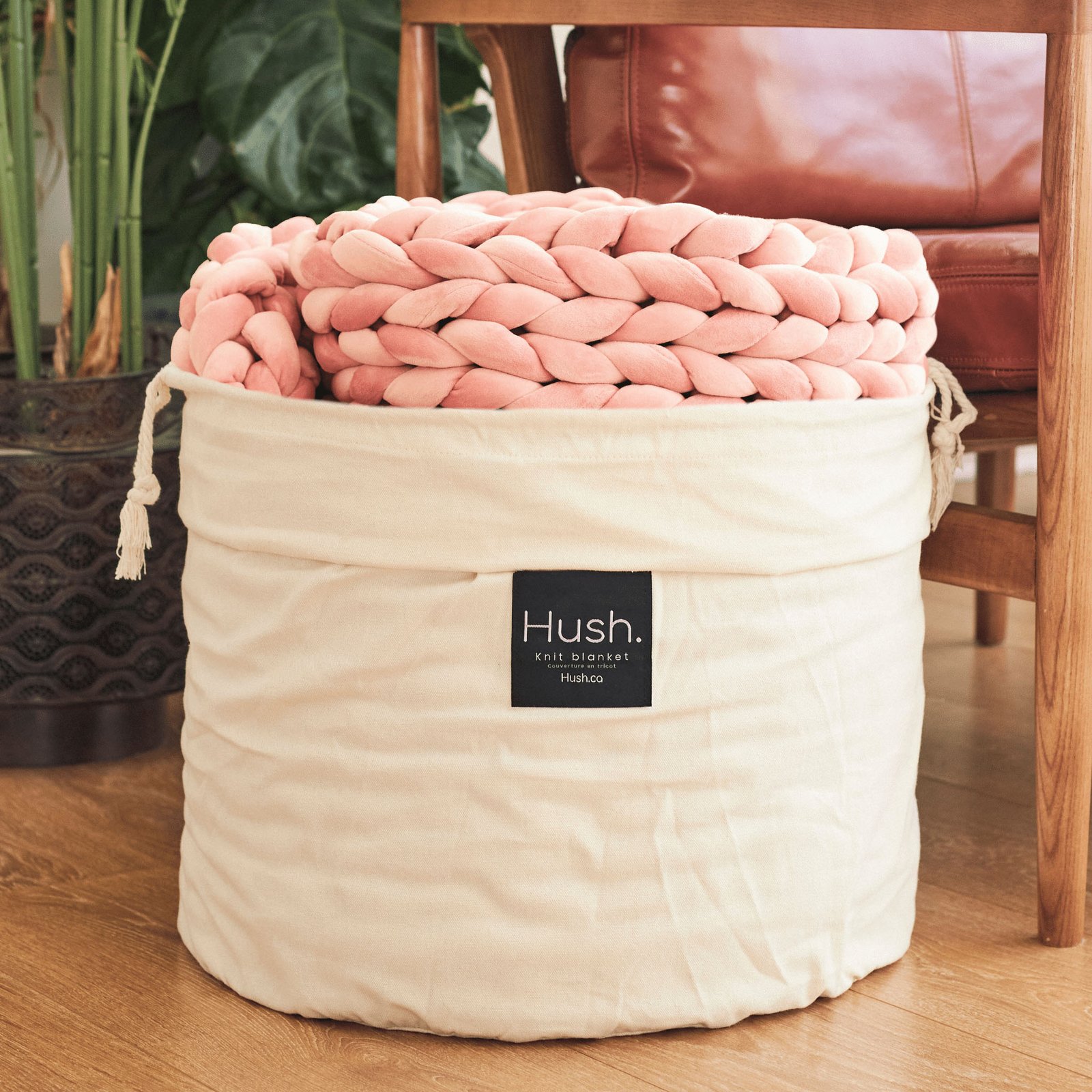 HUSH KNIT WEIGHTED BLANKET - Minky Velour